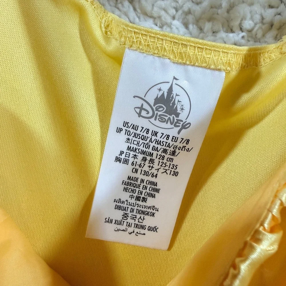 Disney Store Belle Beauty and the Beast Princess Costume Dress 7/8 Dress Up